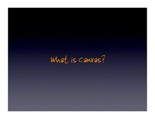 Advanced Web Graphics with Canvas