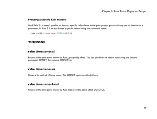 Ruby on Rails 2.1 What's New