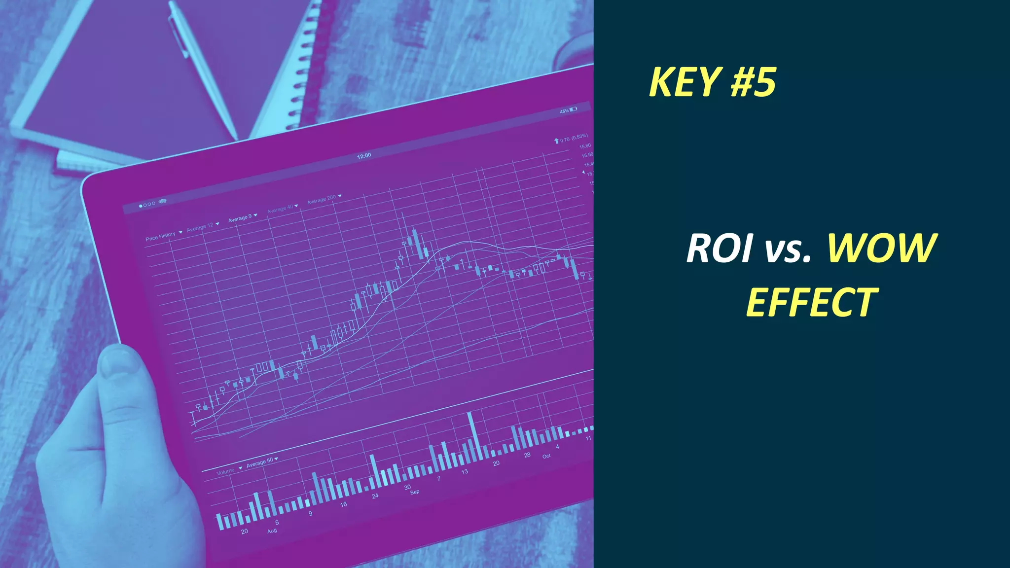 INTERNET OF THINGS
KEY #5
ROI vs. WOW
EFFECT