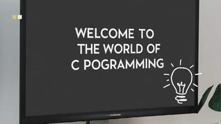 C programming language:- Introduction to C Programming - Overview and Importance of C .pptx