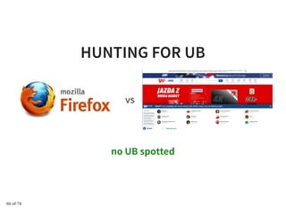 HUNTING FOR UBHUNTING FOR UB
vs
no UB spotted
66 of 74
 