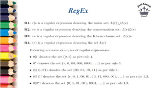 RegEx
 