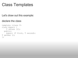 Classes and Inheritance