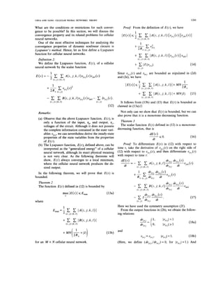 Cellular Neural Networks: Theory