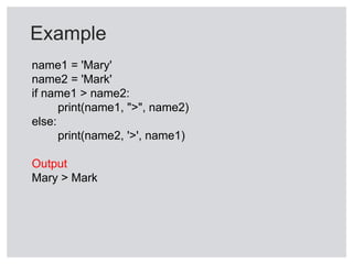 Decision Structures and Boolean Logic
