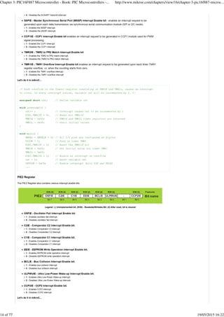 Chapter 3: PIC16F887 Microcontroller - Book: PIC Microcontrollers -... http://www.mikroe.com/chapters/view/16/chapter-3-pic16f887-microc...
14 of 77 19/05/2015 16:22
 