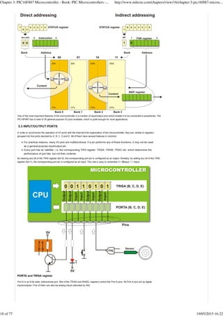 Chapter 3: PIC16F887 Microcontroller - Book: PIC Microcontrollers -... http://www.mikroe.com/chapters/view/16/chapter-3-pic16f887-microc...
18 of 77 19/05/2015 16:22
 