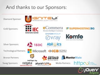 And thanks to our Sponsors:
Diamond Sponsor:

Gold Sponsors:

Silver Sponsors:
Technological Partners:
Bronze Partners:
Swag Sponsors:

Media Partners:

 