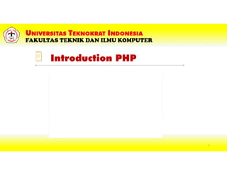 Introduction PHP
7
 