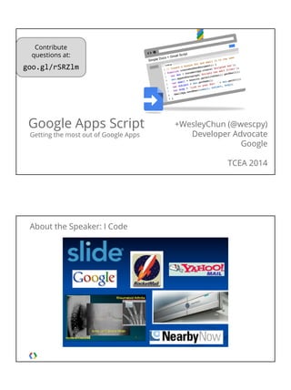 Google Apps Script: Getting the most out of Google Apps