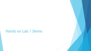 Hands on Lab / Demo
 