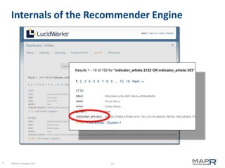 Internals of the Recommender Engine

51

©MapR Technologies 2013

51

 