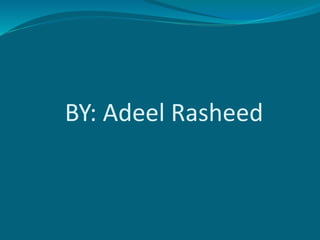 BY: Adeel Rasheed
 