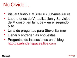 Niveles de servicio de la nube de MicrosoftServicios de AplicacionesServicios de SoftwareServicios de la Plataforma