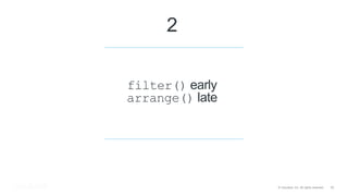 15© Cloudera, Inc. All rights reserved.
filter() early
arrange() late
2
 