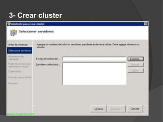 3- Crear cluster
