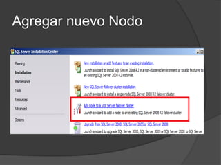 Agregar nuevo Nodo