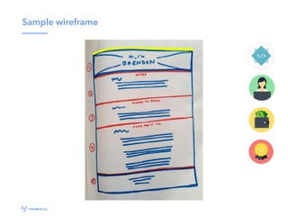 Sample wireframe
 