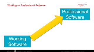 Working => Professional Software
Working
Software
Professional
Software
Oracle Groundbreakers APAC Virtual Tour 2020 | Code with Honor
 