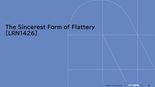 © 2022 NTT DATA Corporation 26
The Sincerest Form of Flattery
[LRN1426]
 