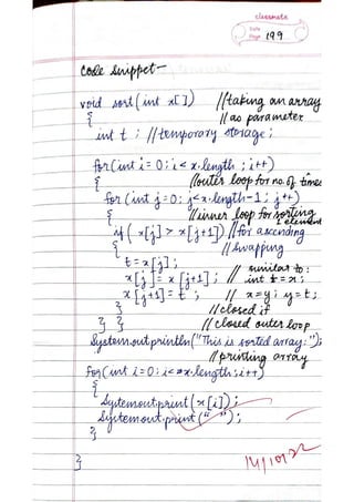 ICSE Computer Applications Class X Handwritten Notes