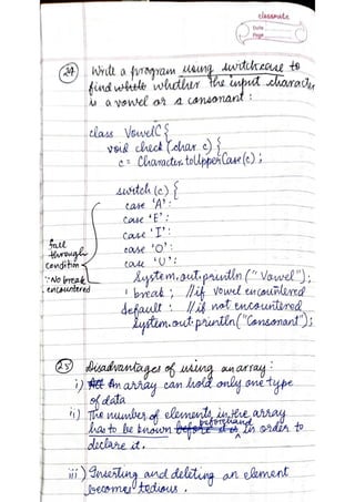 ICSE Computer Applications Class X Handwritten Notes