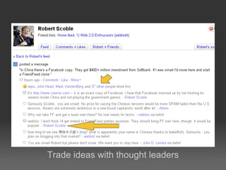 Trade ideas with thought leaders 