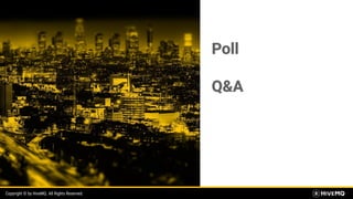 Copyright © by HiveMQ. All Rights Reserved.
Poll
Q&A
 