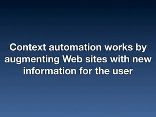Context Automation (with video demos)