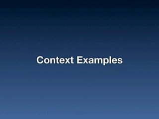 Context Automation (with video demos)