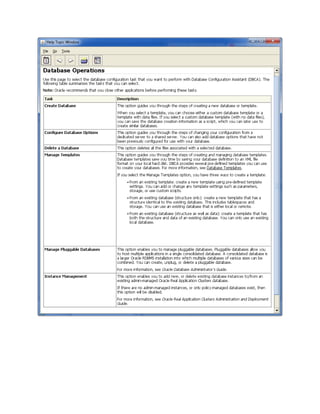Create non-cdb (traditional) oracle database 12c on windows