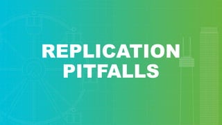 REPLICATION
PITFALLS
 