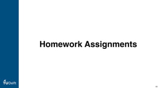 Homework Assignments
88
 