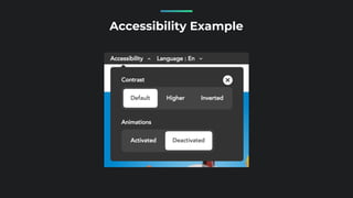 Accessibility Example
 