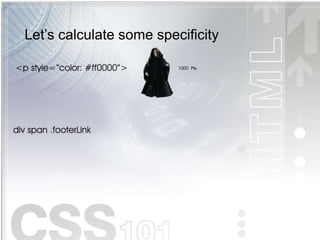 Let’s calculate some specificity
 