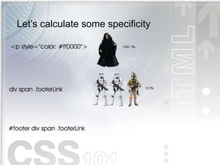 Let’s calculate some specificity
 