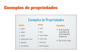Exemplos de propriedades
 