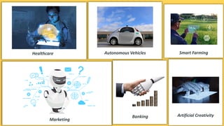 www.edureka.co
Banking
Smart Farming
Artificial Creativity
Marketing
Healthcare Autonomous Vehicles
 