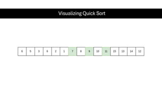 Visualizing Quick Sort
 