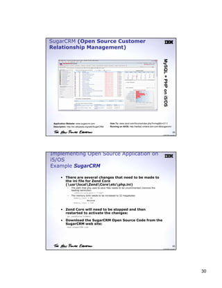 DB2 Storage Engine for MySQL and Open Source Applications Session