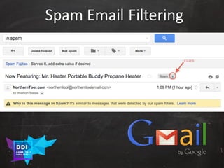 DDI
R O M E| 2017
M A RI O C A RTI A
Spam	Email	Filtering
 