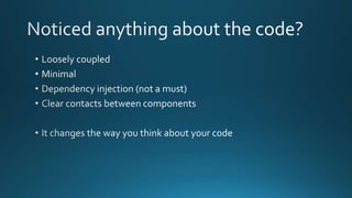 Designing with tests