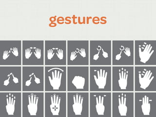 gestures
 