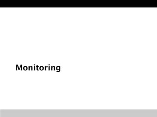 Monitoring
 