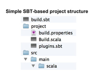 Simple SBT-based project structure
 