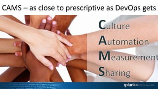 CAMS – as close to prescriptive as DevOps gets
 