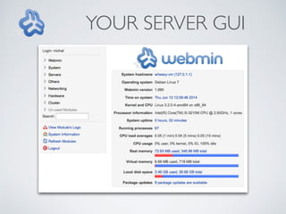 YOUR SERVER GUI
 