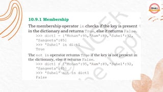 Dictionary part 1
