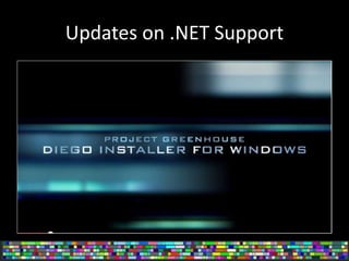 Updates on .NET Support
 