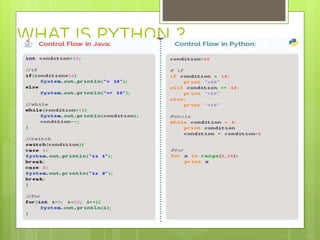 What is python ?
 